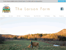 Tablet Screenshot of larsonfarmvt.com
